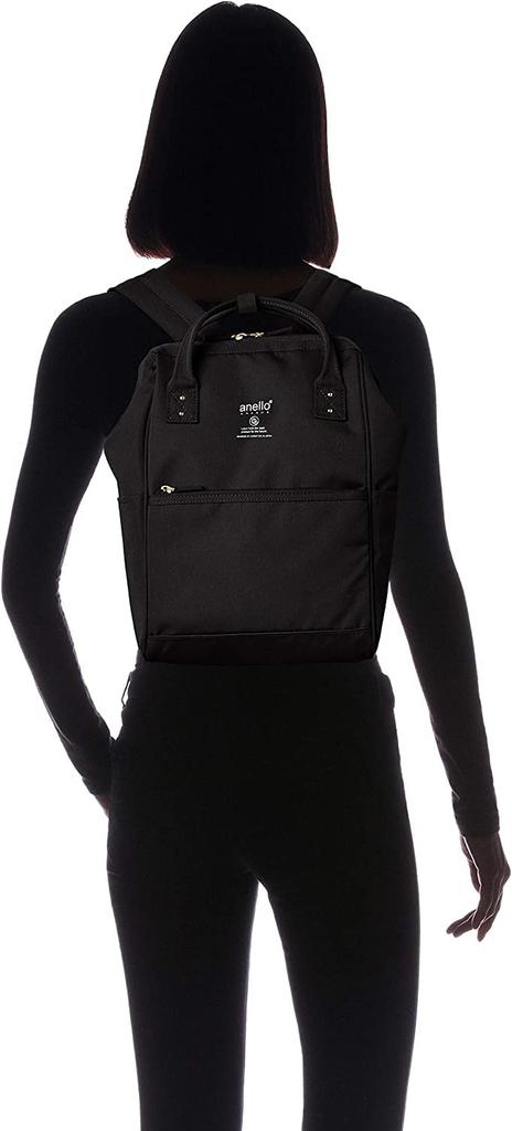 Anello Grande SPS GUB3014Z Backpack (Small), A4 Size, Water-Repellent, Multi-Storage, Black