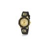 GUESS Women's 38mm Analog Watch, Black/Two-Tone/Champagne.