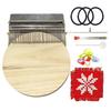 Knitting Tools For Mending Clothes and Jeans Small Frame Hand Tapestry Wood Loom Weaving Frame Small Loom Darning Machine