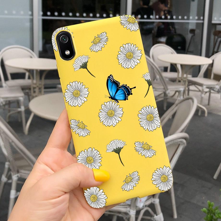 For Xiaomi Redmi Note 7 Case Redmi 7 7A  Soft Silicoen Love Heart Flowers Back Cover Phone Case On Redmi 7A Note7 Redmi7 Bumper