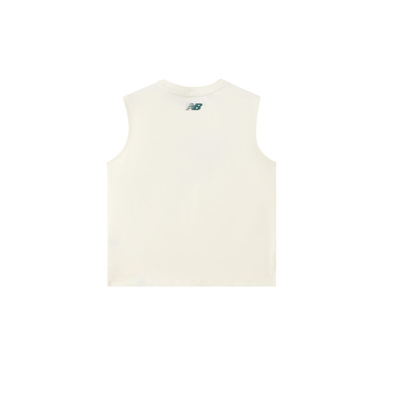 New Balance Tank Top NBSC Ivory White Children Aged 3 7 Years Old 7GF2E073-IV