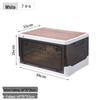Folding Outdoor Camping Storage Box with Wooden Lid