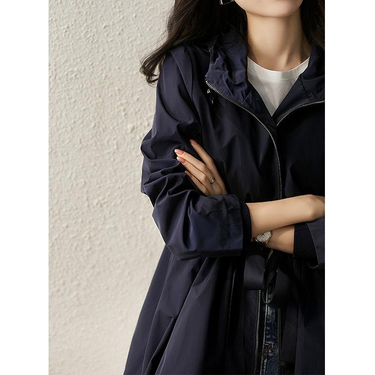 Trench Coat Women's Medium and Long, Loose Spring and Autumn Coat Spring New Women's Clothing Autumn Clothing, Women's Fashion