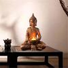 Resin Crafts Handmade Fine Workmanship 2 Colors Smooth Surface Buddha Statue for Bedroom