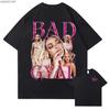 Singer Bad Gyal Vintage 90s Graphic T shirt for Unisex Women Hiphop Streetwear Oversized Tops 100 Cotton TShirt BG2
