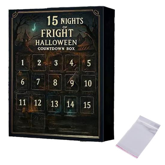 31 Nights of Fright Halloween Nedtellingskalender med Figurer 7/15/31 Dager Adventskalender Mini Skummel Dukke Samleobjekt Skrekkfigurer