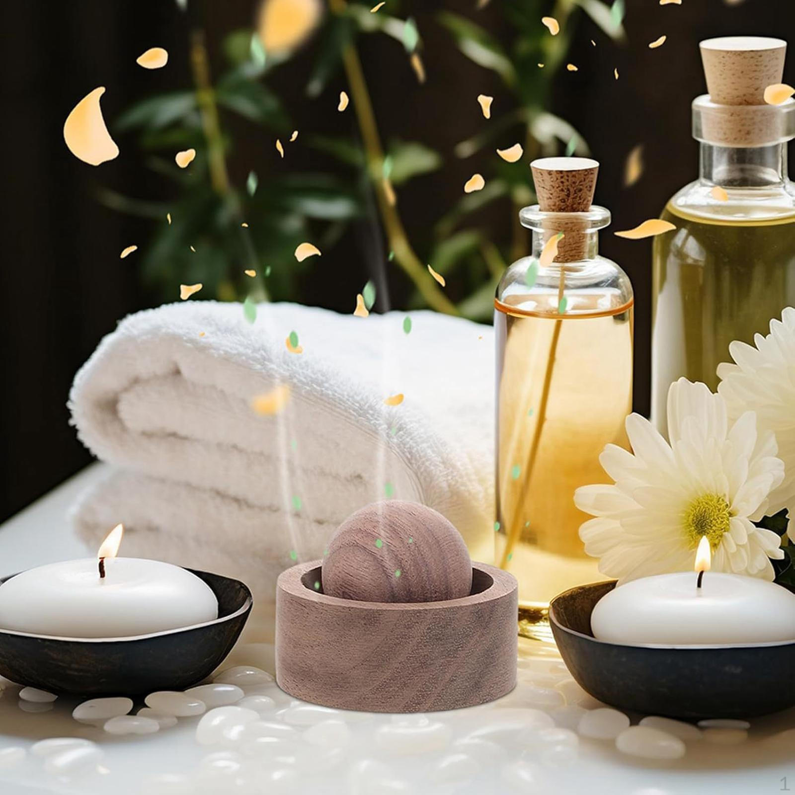 

2Pcs Wooden Essential Oil Diffuser Aroma Efficient Office Decoration Car Sturdy High