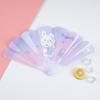 Mini Cartoon Handheld Folding Fan - Cute Student Design with Customizable Logo