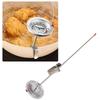 Frying Thermometer with Clip, Mechanical Probe Thermometer with Metal Clip for Cooking Oil Frying BBQ Grill.