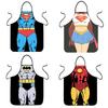 Women Kitchen Men Bib Aprons Comic Superhero Costume Apron Gift Funny