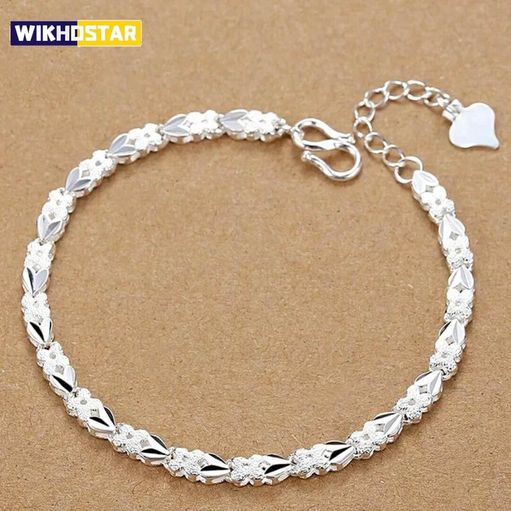 Charms 925 Sterling Silver Bracelets For Women Luxury Designer Heart Shape Adjustable Chain Bracelets Party Fine Jewelry Gifts