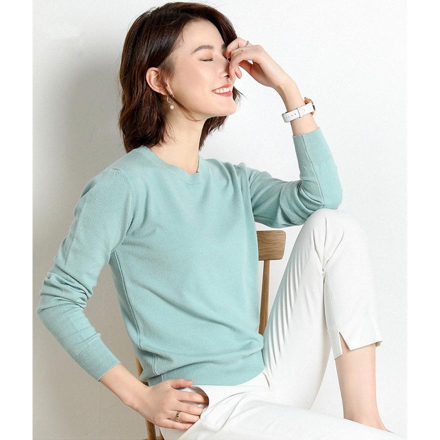 MRMT 2022 Brand New Womens Sweaters Bottoms Ladys Women Sweater Thin Long-Sleeved O-Neck Wool Woman Sweaters Knit Pullover