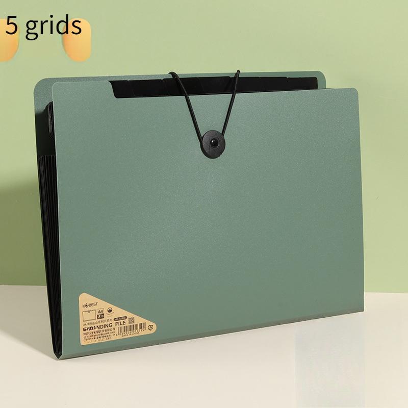 

High-Quality Black File Folder - Stylish Organizer for Office Items, Color-Coded Dividers for Easy Sorting,Perfect for Workplace зелений