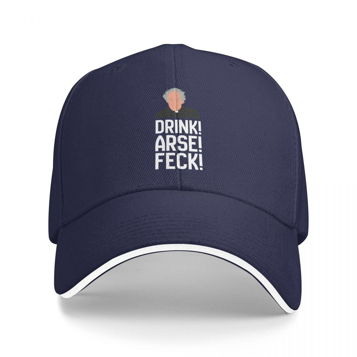 Baseball Caps Father Jack Drink Arse Feck Casquette Unisex Outdoor Spring Caps One Size