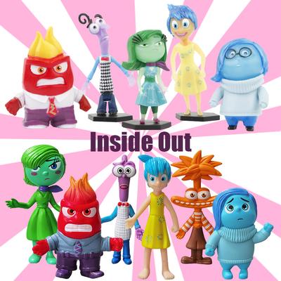 5/6pcs Inside Out Kids Toy Figure Sadness Joy Anger Action Doll Toy Cake Decorative Desk Ornament Kid Birthday Gift