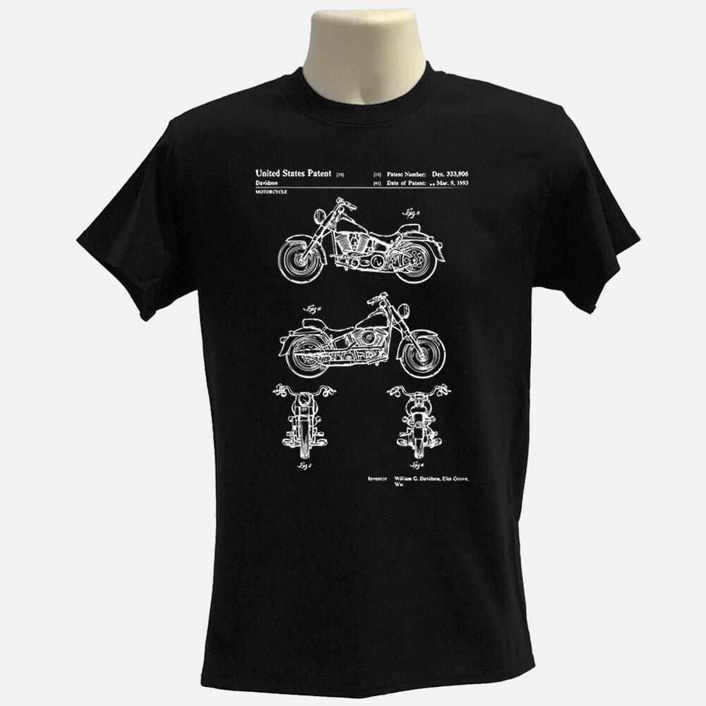 Motorcycle patent T shirt vintage motorbike Tee biker gift Unisex T-Shirt XXXL