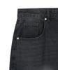 X Container Deep Washed Wide Denim Pants (Washed Black)