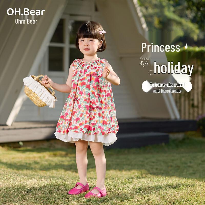 Ohm Bear Girls  Elegant Princess Dress 90