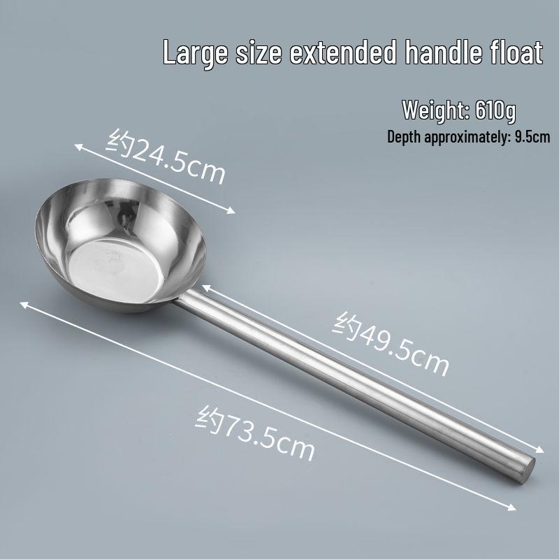 Stainless Steel Water Ladle Set for Cold Noodles & Dishes - Extra Thick Dipper