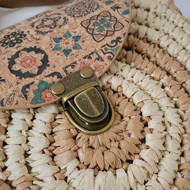 Women Straw Woven Bag Fashion Shoulder Bag Large Capacity Slouchy Tote Handbag Adjustable Strap Braid Chic Hobo Carrying Bag