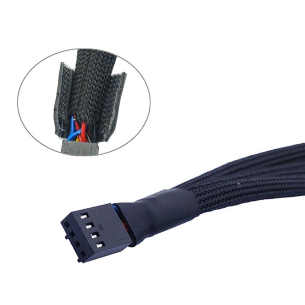 Male To Female Temperature Control Fan Cable Connector Pwm Extension Cables  Computer Fan