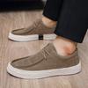 Men's Casual Single Shoes Fashionable Versatile Summer Lightweight Soft-soled Casual Shoes Men's Handmade Cloth Shoes Low-top Board Shoes Men's