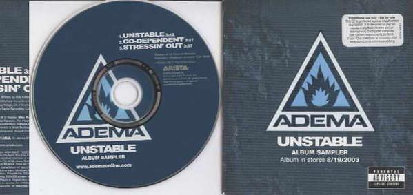 

CD ADEMA - Unstable: Album Sampler 82876532612PROM Arista Records 2003 US Rock Used
