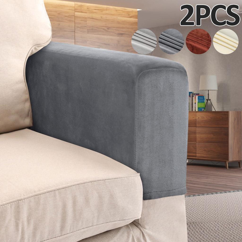 2pcs Armrest Covers Universal Covers Non-Slip Sofa  Protector Soft Warm Couch Thickened Furniture for Chair Recliner
