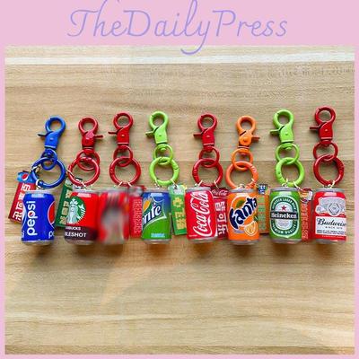 Realistic Resin Mini Soda Can Keychain Stylish Accessories For Parties And Gifts