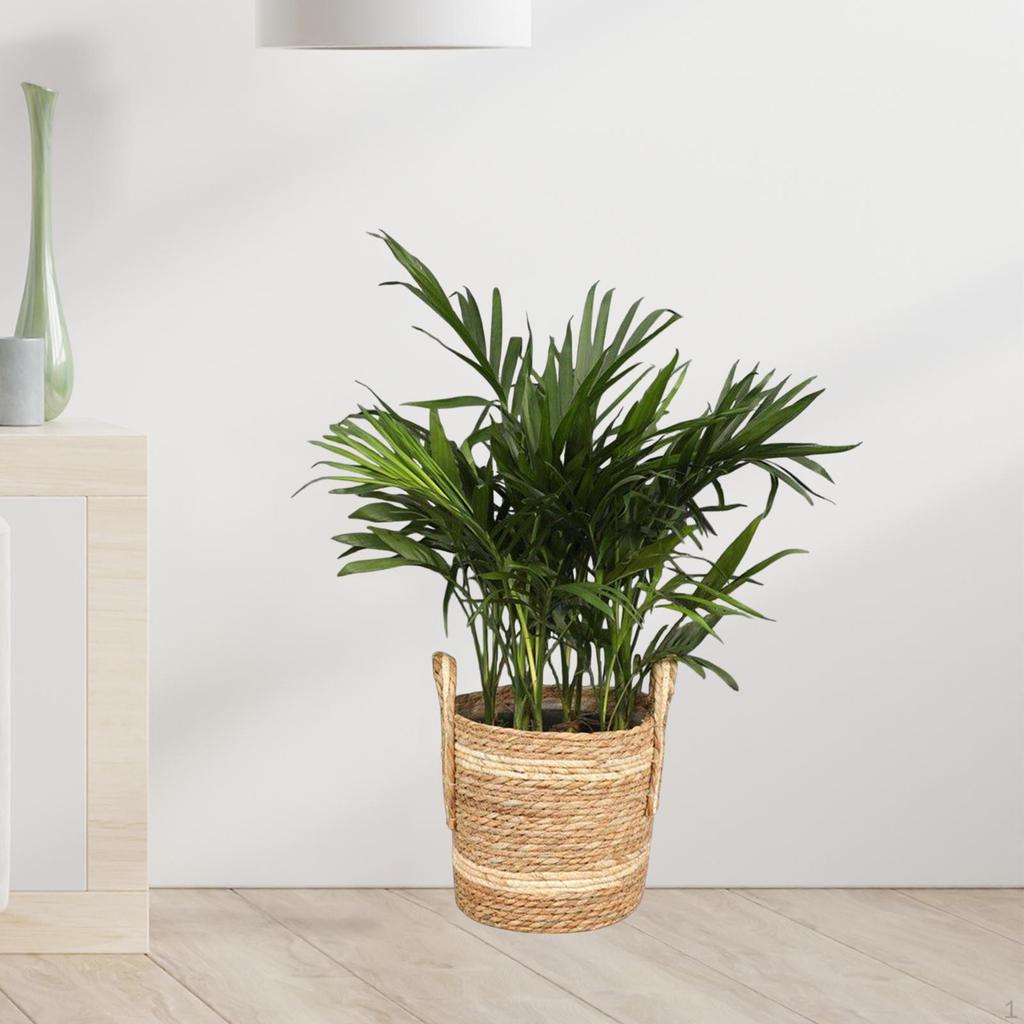 Gewebter Pflanzkorb, Blumentopf-Abdeckung, multifunktionaler Aufbewahrungsbehälter für künstliche Pflanzen zu Hause