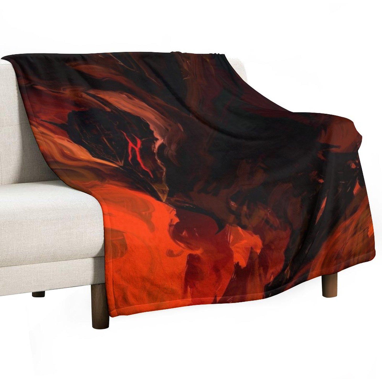 

Inferno Throw Blanket Camping Giant Sofa Extra Large Throw funny gift Blankets 30x40in