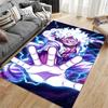 White-Haired Warrior with Lightning Suitable As a Non-slip Mat for the Living Room or Bedroom Sofa