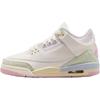 Air 3 Retro Sail and Jade Aura GS Low Top Basketball Shoes Sail White Comfortable Snug Supportive Unisex IF4758-100