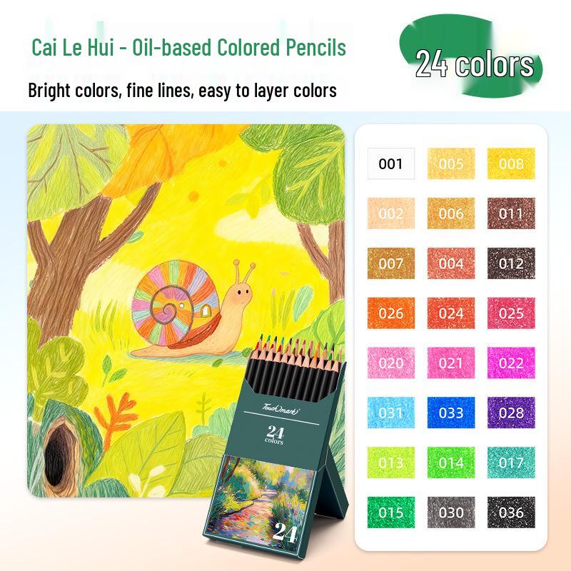 72-Color Water-Soluble Oil-Based Colored Pencil Set for Student Art