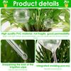 10 Pcs 150/60 ML Clear Plant Watering Globes Auto Waterer Planter Insert Stakes Reusable PVC Flower Self Feeder Ball for Potted