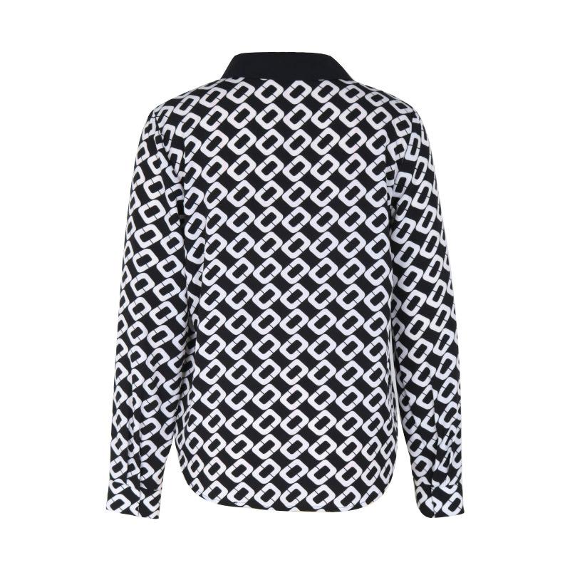 Spring and Autumn Women's Shirt Blouse Temperament Elegant Long Sleeve Printed Women's Shirt