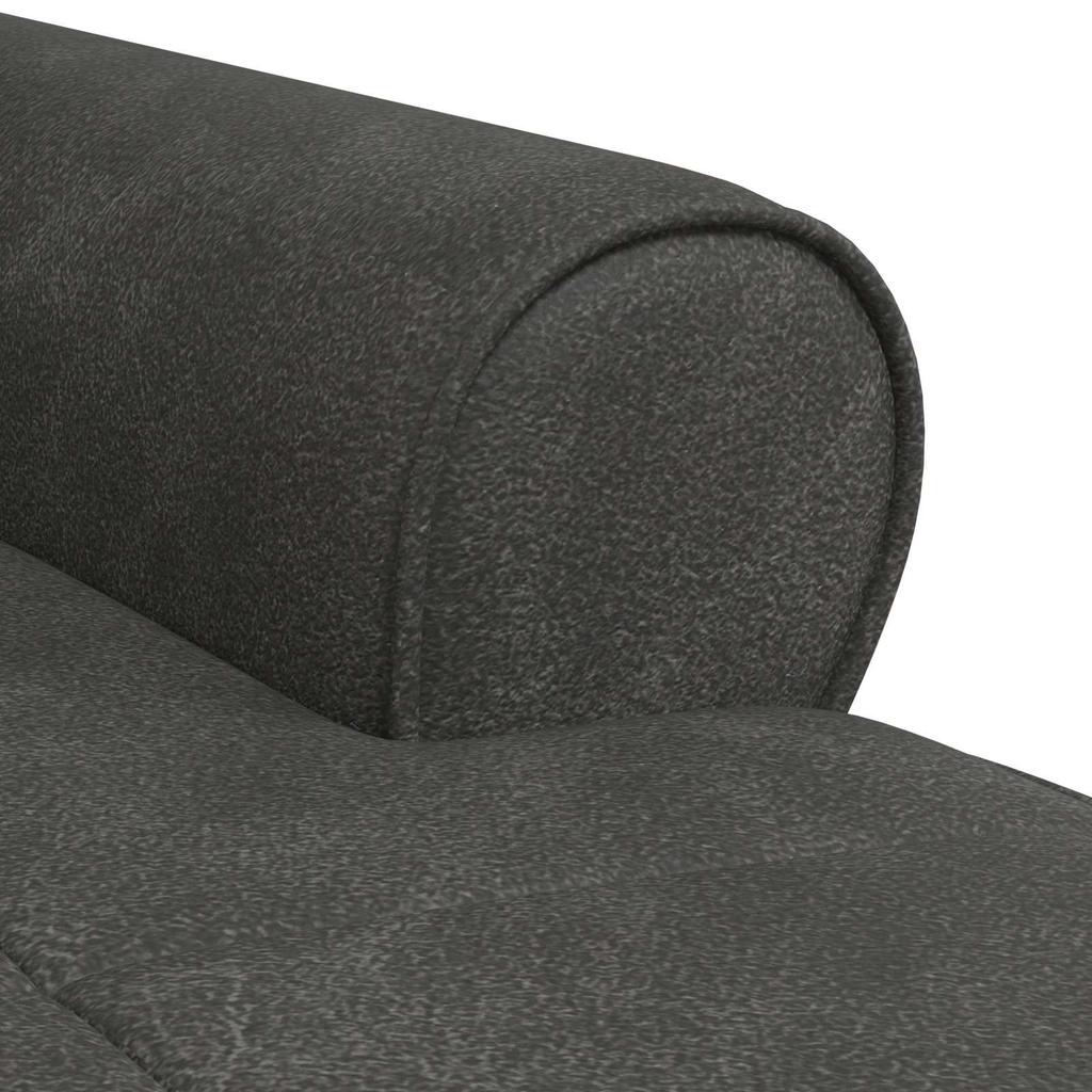 Lounge Chaise Longue with Cushions Black 91 X 157 X 91 Cm Faux Leather