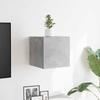 VidaXL Wall-mounted TV Cabinet Concrete Grey 30.5x30x30 Cm