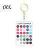 Kleiderschrank Farbabgleicher 2 Stück Palette Schlüsselanhänger Anhänger, Klares Acryl Saisonanalyse Muster Schlüsselanhänger, Karte, Geschenke für Modefans Make-up Guide