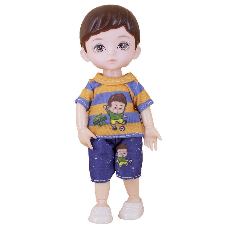 16cm/6.3in Cute Little Doll, Little Boy Doll, Cute Changing Clothes, Birthday and Holiday Gifts for Boys and Girls