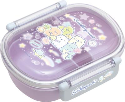 Sumikko Gurashi Lunch Market Fluffy Tight Lunch Box KA08802 Purple San-X