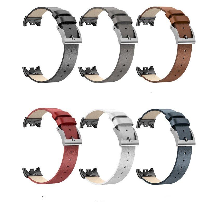 Bracelet For Xiaomi Band 8 Leather Strap For Miband 8 Smart Band Accessories