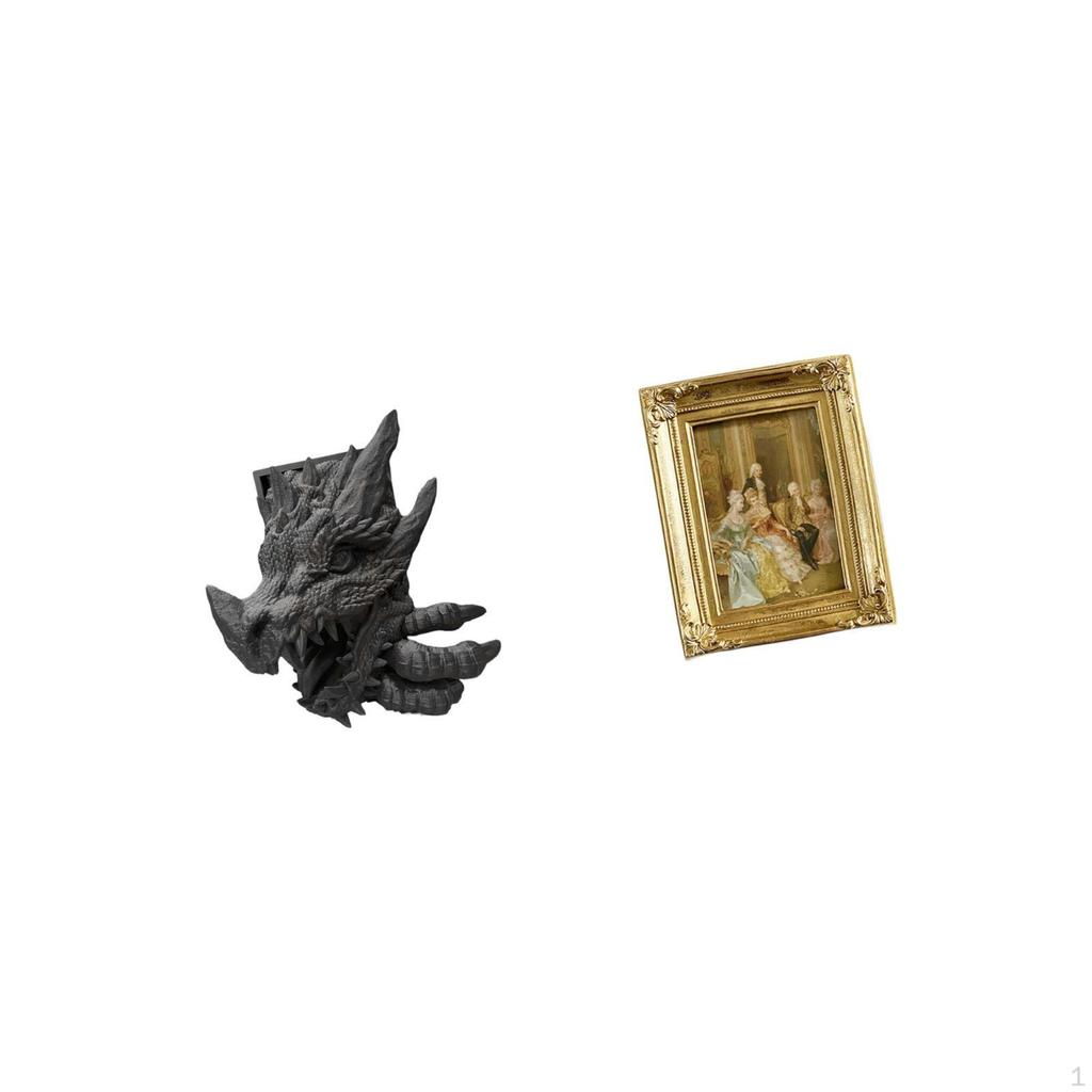 Elegant Resin Bookend And Photo Frame Holder for Bookshelf Living Room Office Tabletop Wall Display