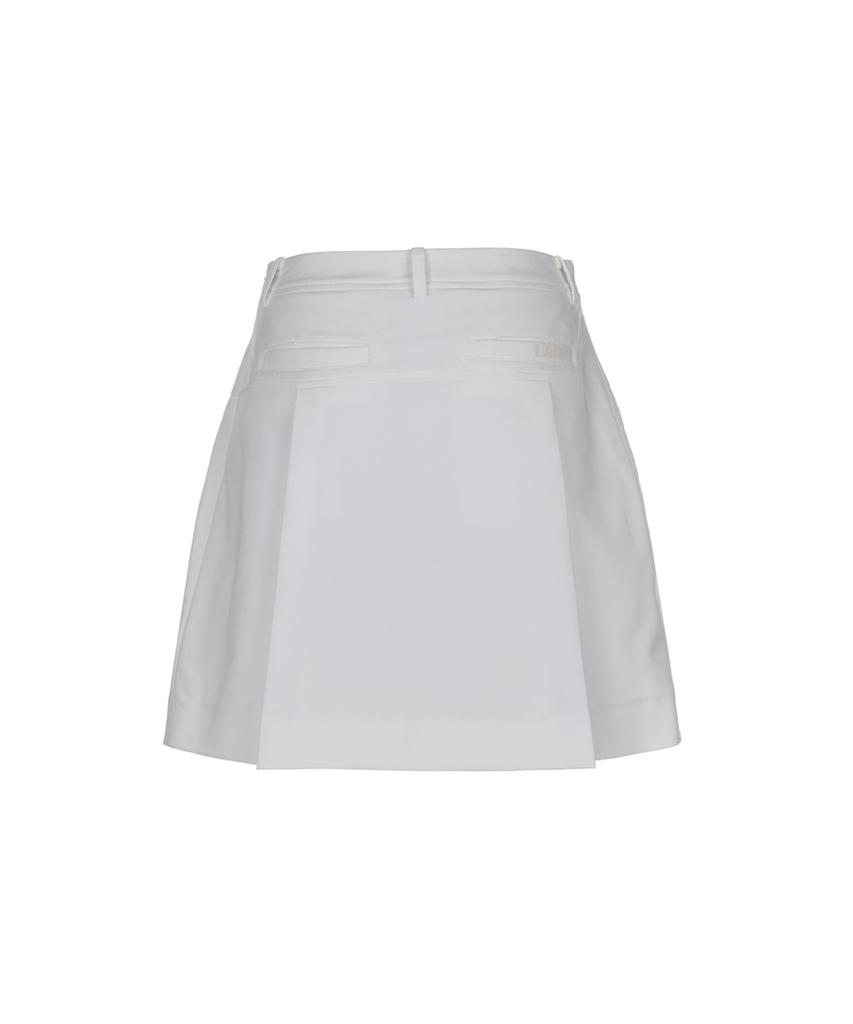 LAUV Out Pocket Pleated Skirt_White