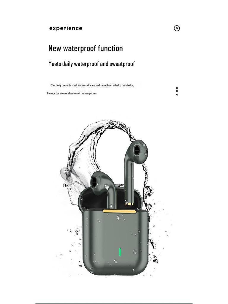J18 TWS Noise-Cancelling Wireless Bluetooth In-Ear Sports Earphones