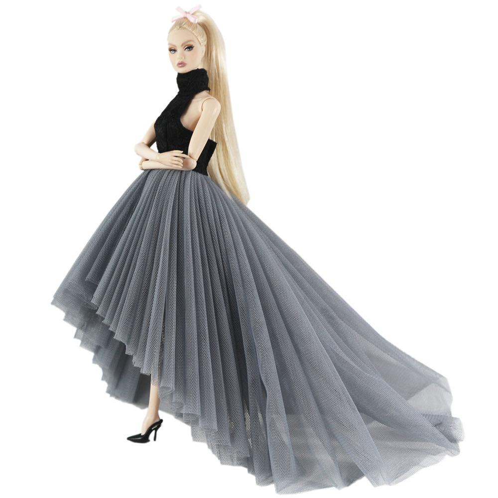 Princess Doll Sequined Luxury Tutu Dress 1/6 Size Bridal Formal Wear Candy Color Wedding Clothing for 29CM Dolls
