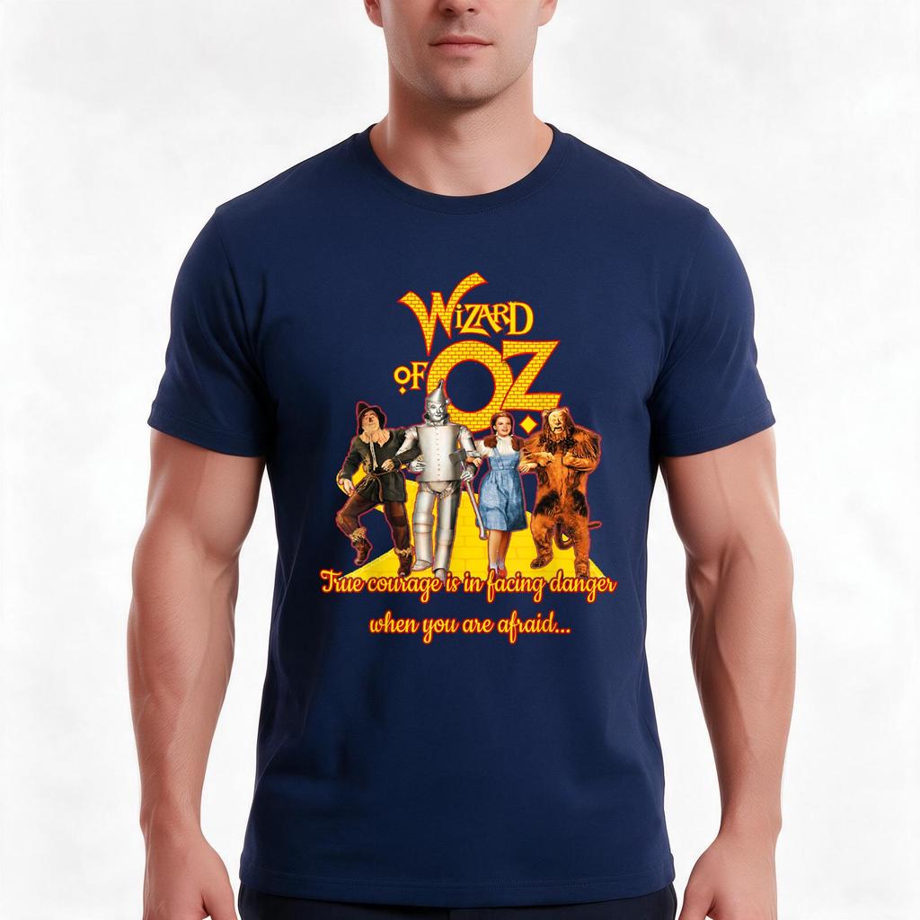Wizard Dorothy Lions Tin Man Scarecrows Tshirt Summer Casual Cotton Tee Oversized Streetwear Tops Vintage Graphic Print