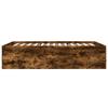 Bed Frame Smoked Oak 120 X 190 Cm Engineered Wood