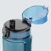 Gradient Frosted Sports Water Bottle Leak Proof Flip Lid Portable Strap For Gym Outdoor Daily Use