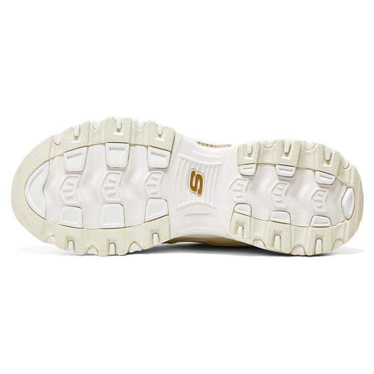 Skechers DLites 1.0 Trendy Comfort Thick Sole Low Top Casual Shoes Women Sneaker Off-White 896242-OFWT